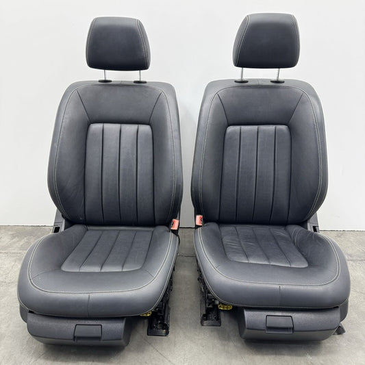 12-18 MERCEDES BENZ CLS550 W218 FRONT SEAT PAIR LEATHER BLACK OEM