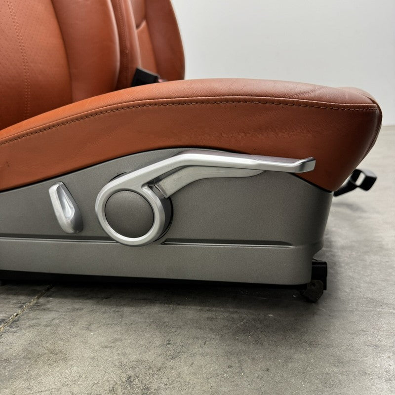 05-08 Porsche 911 997 Boxster Cayman 987 Front Seat Pair Leather Terracotta OEM