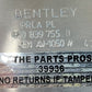 4W0 839 755 D / 4W0839755D 13-18 BENTLEY FLYING SPUR LEFT REAR DOOR WINDOW REGULATOR MOTOR CARRIER OEM