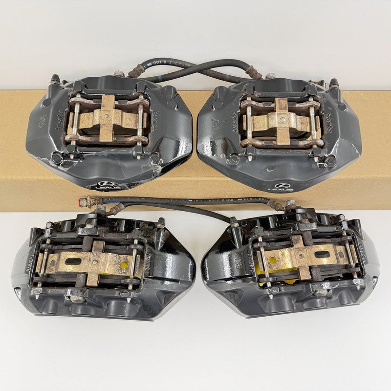 08-14 Lexus IS F Brake Caliper Brembo Set Front & Rear Black 69K Miles OEM