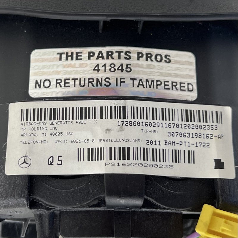 306998410-AB / 306998410 AB / 306998410AB 12-14 MERCEDES BENZ CLS550 W218 DRIVER STEERING WHEEL AIRBAG AIR BAG OEM