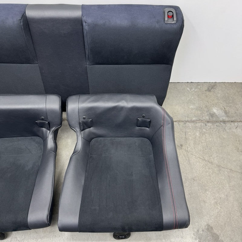 2018 SUBARU BRZ TS SEAT SET FRONT & REAR LEATHER SUEDE RED & BLACK OEM RARE!
