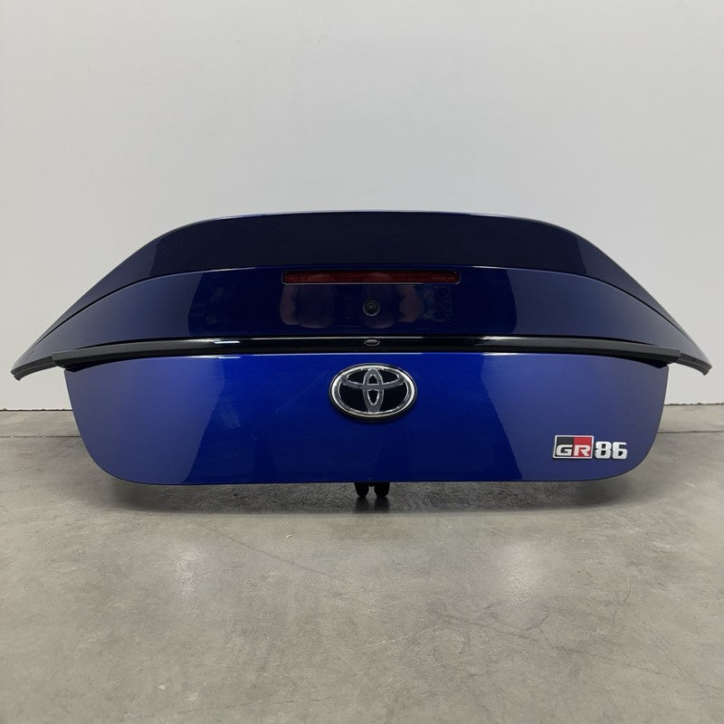 22-25 TOYOTA GR86 PREMIUM TRUNK LID COMPLETE W/ DUCKBILL SPOILER TRUENO BLUE OEM