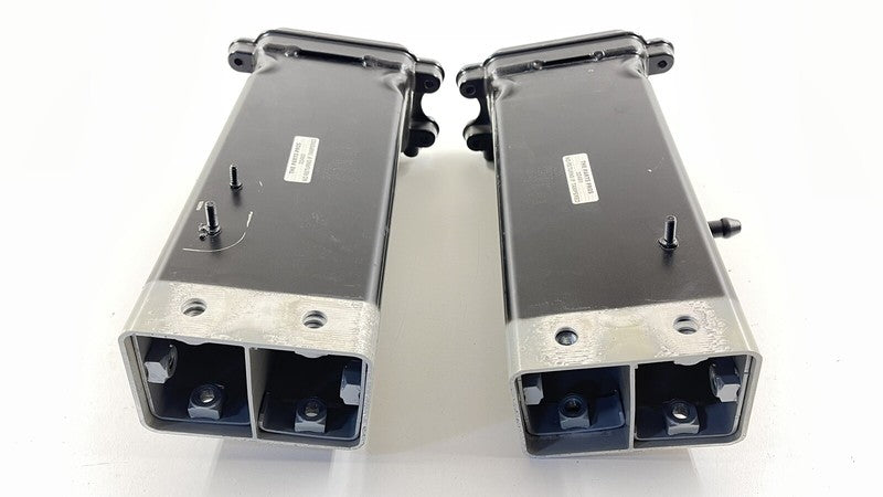 4H0 805 130 B / 4H0805130B 15-18 AUDI A8 LEFT RIGHT FRONT FRAME RAIL EXTENSION CRASH CAN BEAM BAR PAIR OEM