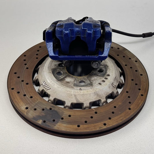 2 284 103 / 2284103 12-18 BMW M5 M6 F06 F10 F12 F13 Driver Left Rear Brake Caliper W/ Rotor Blue OEM