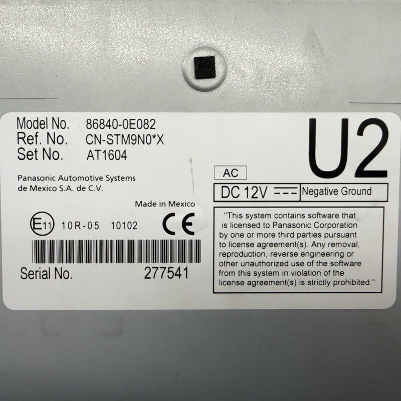 86840 0E082 / 868400E082 Toyota RAV4 Camry Sienna Highlander Navigation Control Module 86840-0E082 OEM