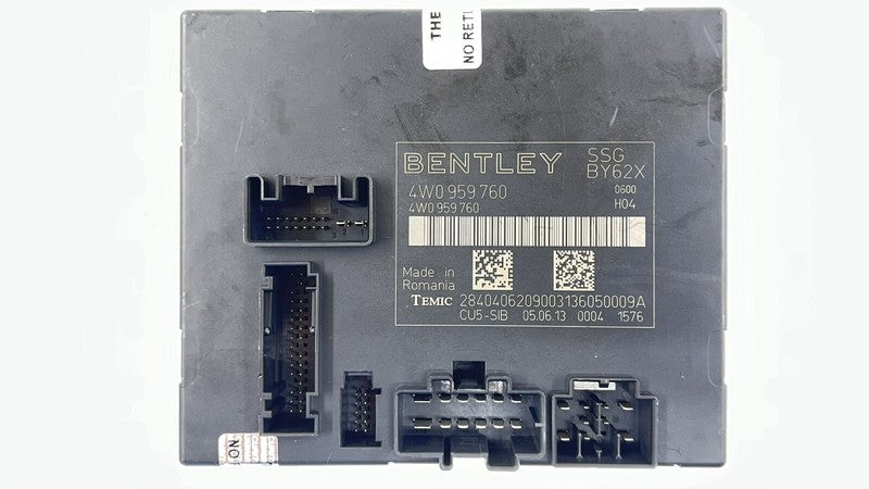 4W0 959 760 / 4W0959760 13-18 BENTLEY FLYING SPUR SEAT CONTROL MODULE BACKREST ADJUSTMENT 4W0959760 OEM