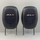 12-15 Chevrolet Camaro ZL1 Front Seat Headrest Head Rest Pair Leather Black OEM