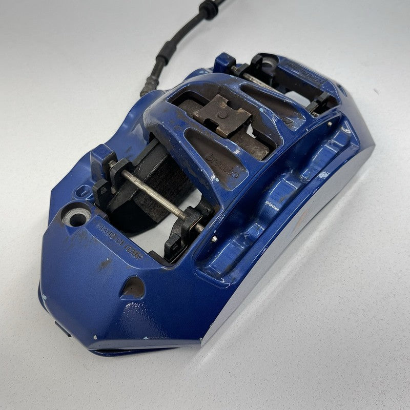 34117845747 12-18 BMW M5 M6 F06 F10 F12 F13 Front Brembo Brake Caliper Pair Blue OEM