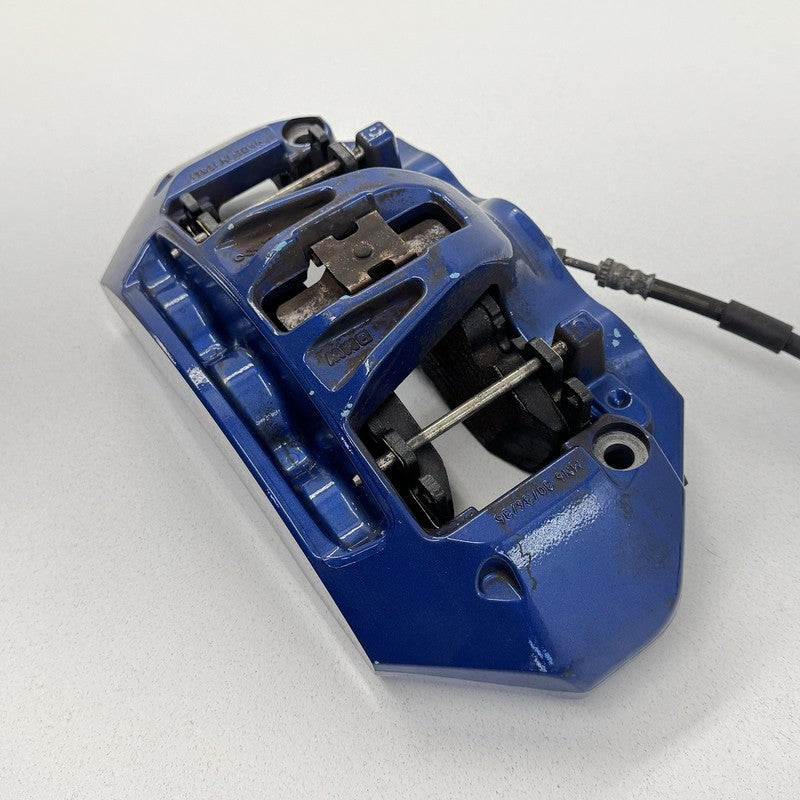 34117845747 12-18 BMW M5 M6 F06 F10 F12 F13 Front Brembo Brake Caliper Pair Blue OEM
