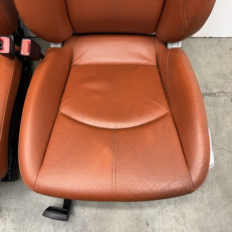 05-08 Porsche 911 997 Boxster Cayman 987 Front Seat Pair Leather Terracotta OEM