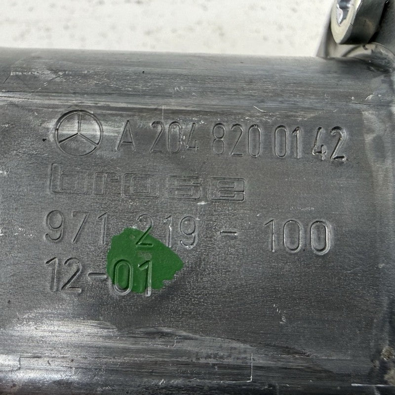 A2048200142 / 204 820 01 42 / 2048200142 08-14 Mercedes W204 C250 Driver Left Front Door Window Regulator Motor OEM