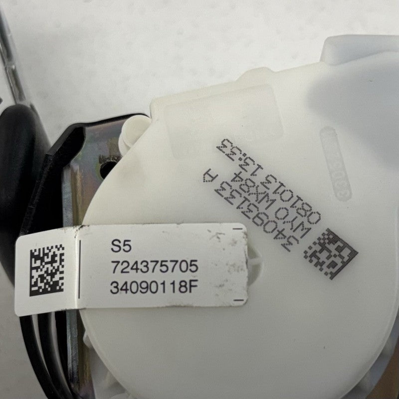 9163245 11-16 BMW M5 528 535 550 F10 Rear Seatbelt Seat Belt Retractor Set Black OEM