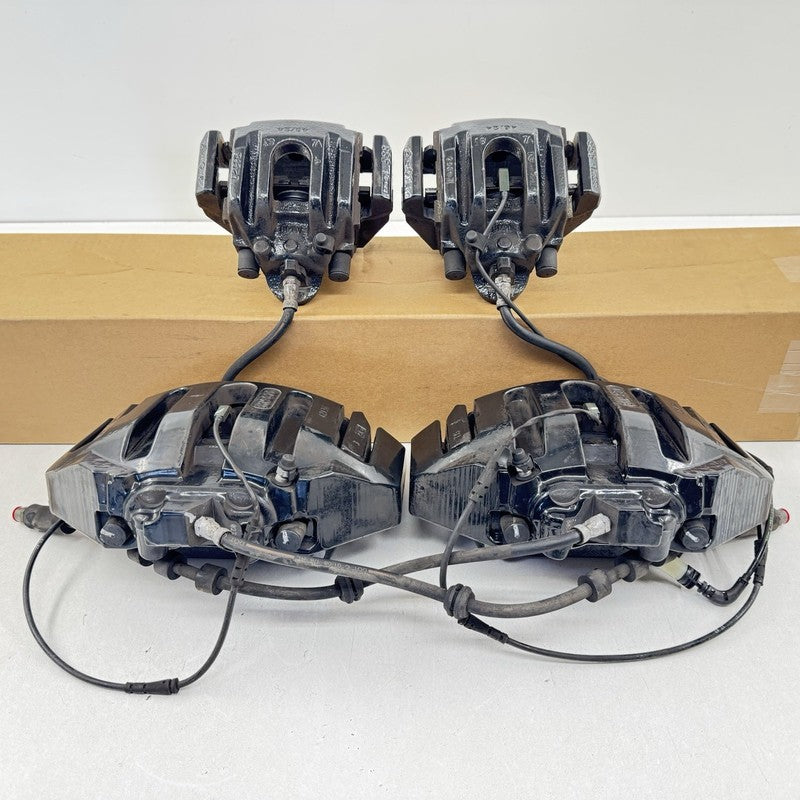 06-10 BMW M5 M6 E60 E63 E64 Brake Caliper Set Front & Rear Black 55K Miles OEM