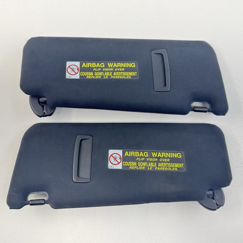 08-14 Lexus IS F Left And Right Sunvisor Sun Visor Shade Pair Black OEM