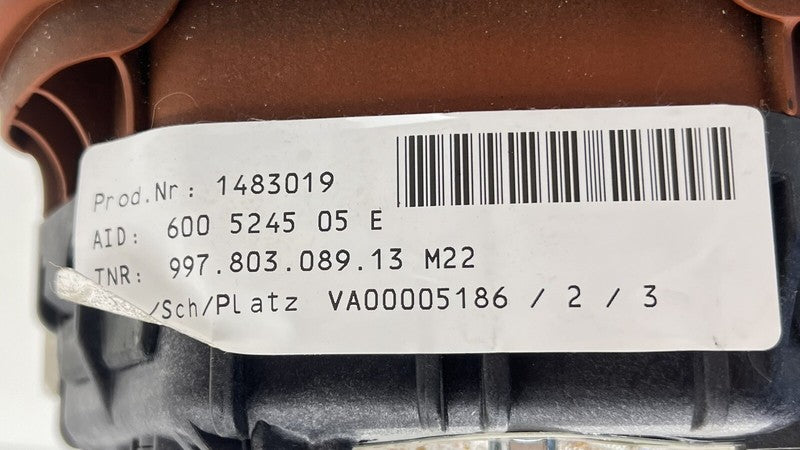 6020578 05-08 PORSCHE BOXSTER CAYMAN 987 STEERING WHEEL WITH WHEEL AIRBAG TERRACOTTA OEM