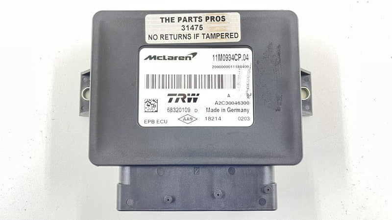 11M0934CP 15-17 MCLAREN 650S EMERGENCY PARKING PARK BRAKE CONTROL MODULE 11M0934CP OEM