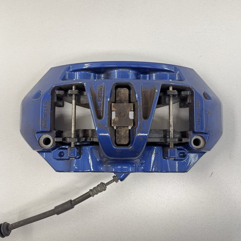 34117845747 12-18 BMW M5 M6 F06 F10 F12 F13 Front Brembo Brake Caliper Pair Blue OEM