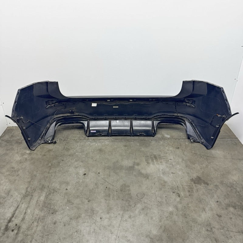 5H6 807 421 B / 5H6807421B 22-24 VOLKSWAGEN GOLF R REAR BUMPER COMPLETE W/ PARKING SENSORS & DIFFUSER OEM