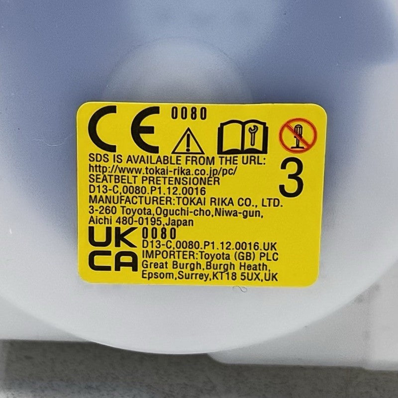 7AA110-P / 7AA110 P / 7AA110P 23-25 TOYOTA PRIUS PASSENGER RIGHT FRONT SEATBELT SEAT BELT RETRACTOR BLACK OEM