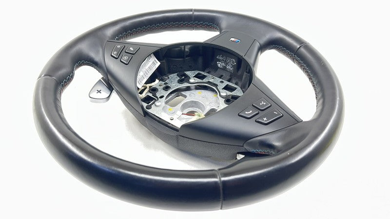 06-10 BMW M6 E63 E64 DRIVER STEERING WHEEL WITH PADDLE SHIFTERS LEATHER OEM