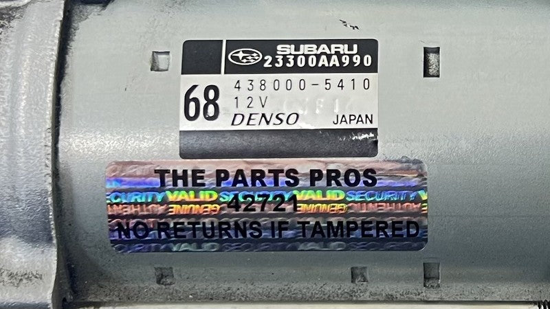 23300AA990 22-25 TOYOTA GR86 AUTOMATIC TRANSMISSION ENGINE CRANK STARTER 23300AA990 OEM