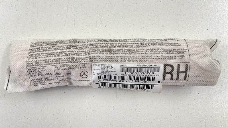 2078600402 / A2078600402 / A 207 860 04 02 0402 10-17 MERCEDES BENZ E550 W207 RIGHT FRONT SEAT AIRBAG AIR BAG SRS 207860