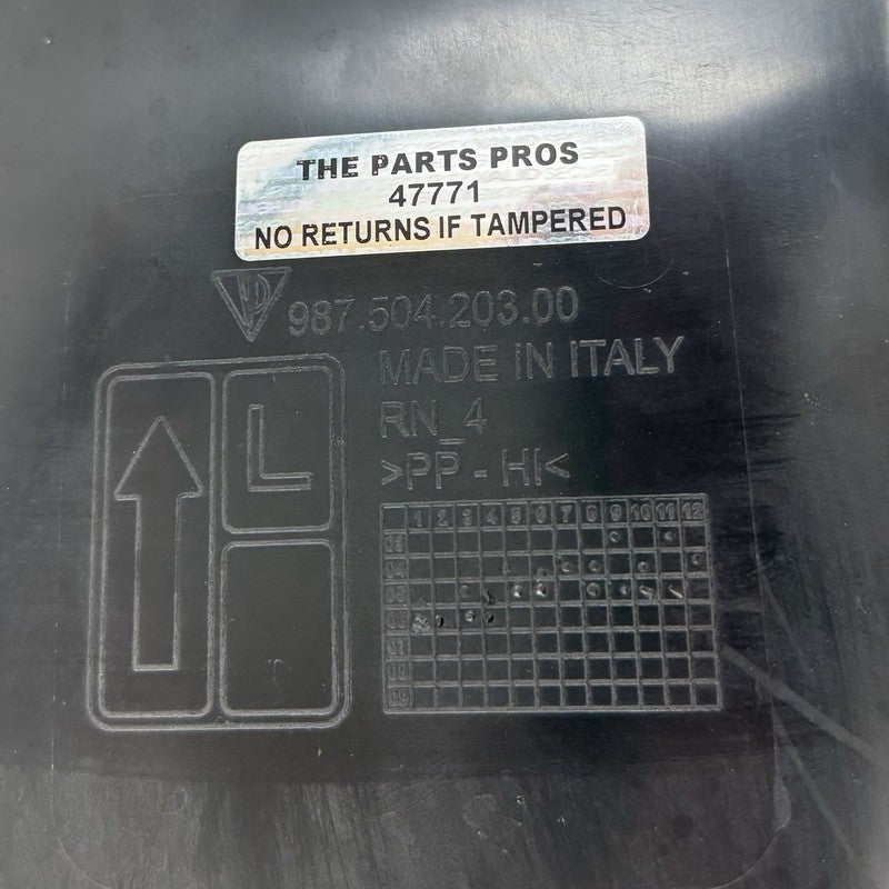 987.504.203.00 / 987 504 203 00 / 98750420300 05-12 Porsche Boxster Cayman 987 Left Front Fender Liner Wheel Arch Guard 