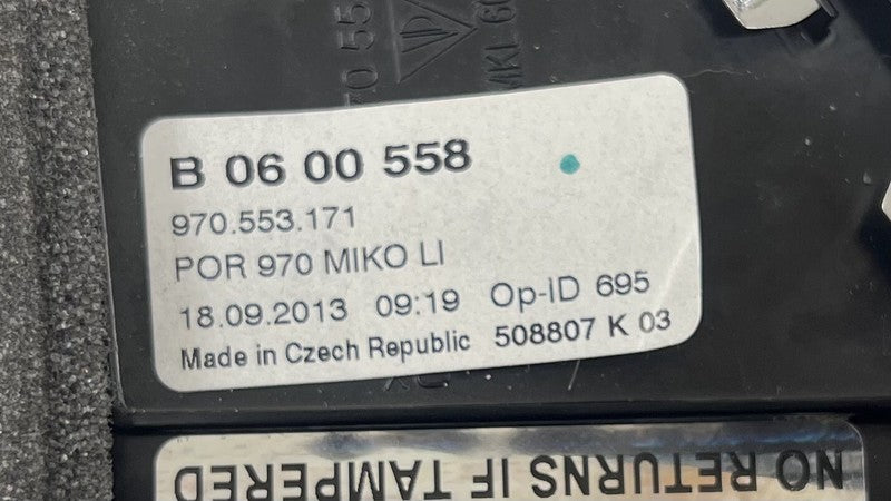 970.553.171 / 970 553 171 / 970553171 10-16 PORSCHE PANAMERA REAR LEFT AND RIGHT AIR VENT GRILLE GRILL TRIM PAIR OEM