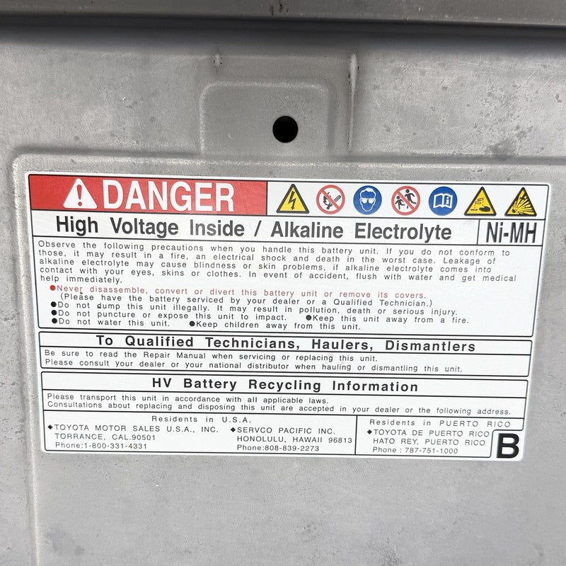 G9280-76011 / G9280 76011 / G928076011 Toyota 10-15 Prius 12-17 Prius V CT200H 1.3 kWh Battery Pack G9280-76011 OEM