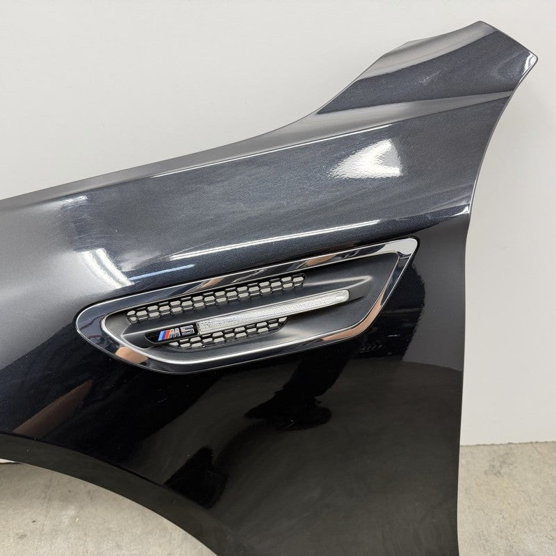 12-16 BMW M5 F10 Driver Left Front Fender Panel Black Sapphire OEM