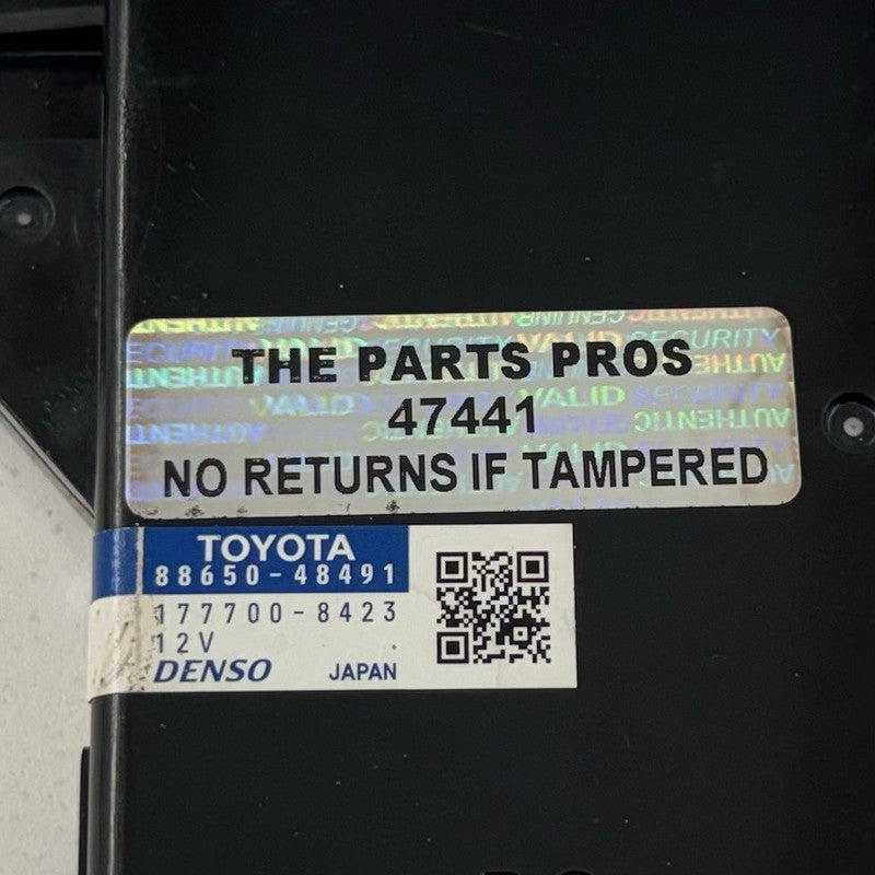 88650-48491 / 88650 48491 / 8865048491 12-13 Toyota Highlander HVAC AC Air Temperature Amplifier Module 88650-48491 OEM