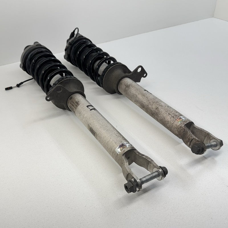 31312284045 12-16 BMW M5 F10 Left & Right Front EDC Shock Strut Absorber Pair 55K Miles OEM