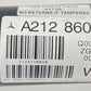 A212 8606 / A2128606 12-18 MERCEDES BENZ CLS550 RWD DRIVESHAFT DRIVE SHAFT PROPELLER LINE CARRIER OEM