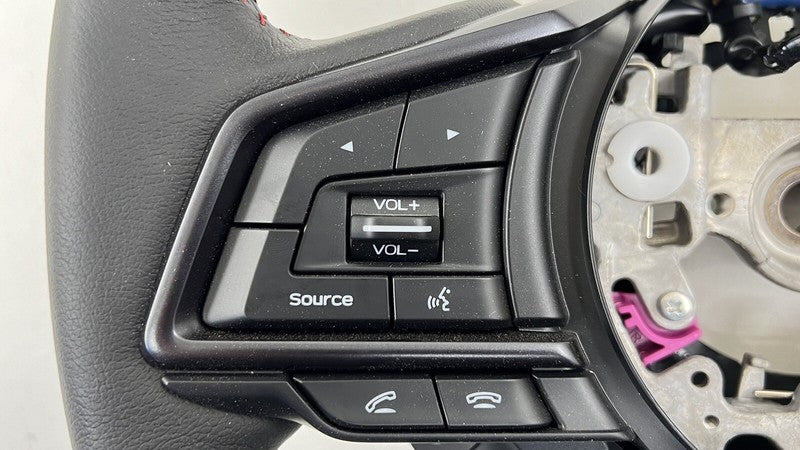 22-24 SUBARU WRX DRIVER STEERING WHEEL LEATHER BLACK OEM