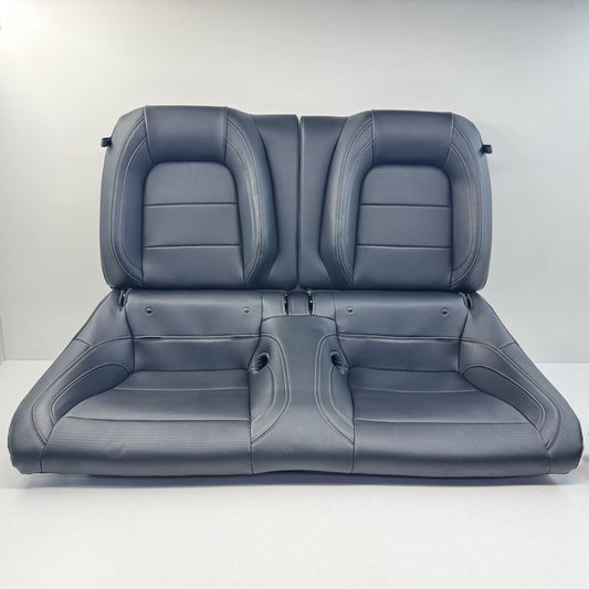 PR3B C63160 AA / PR3BC63160AA 24-26 Ford Mustang Premium Rear Seat Set Upper & Lower Cushion Leather Black OEM
