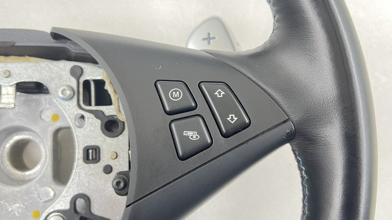 06-10 BMW M6 E63 E64 DRIVER STEERING WHEEL WITH PADDLE SHIFTERS LEATHER OEM