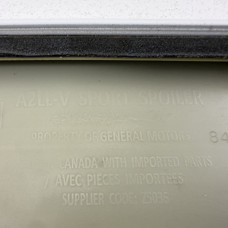 84842153 22-25 Cadillac CT5 Blackwing Rear Trunk Lid Spoiler Wing Summit White OEM