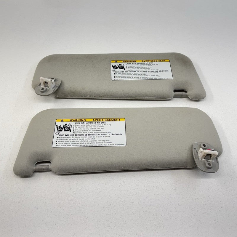 12-17 Toyota Prius V Left & Right Sunvisor Sun Visor Shade Pair Gray OEM