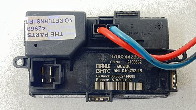 970.624.423.05 / 970 624 423 05 / 97062442305 10-16 PORSCHE PANAMERA HVAC HEATER CORE BOX BLOWER FAN MOTOR W/ FAN RESIST