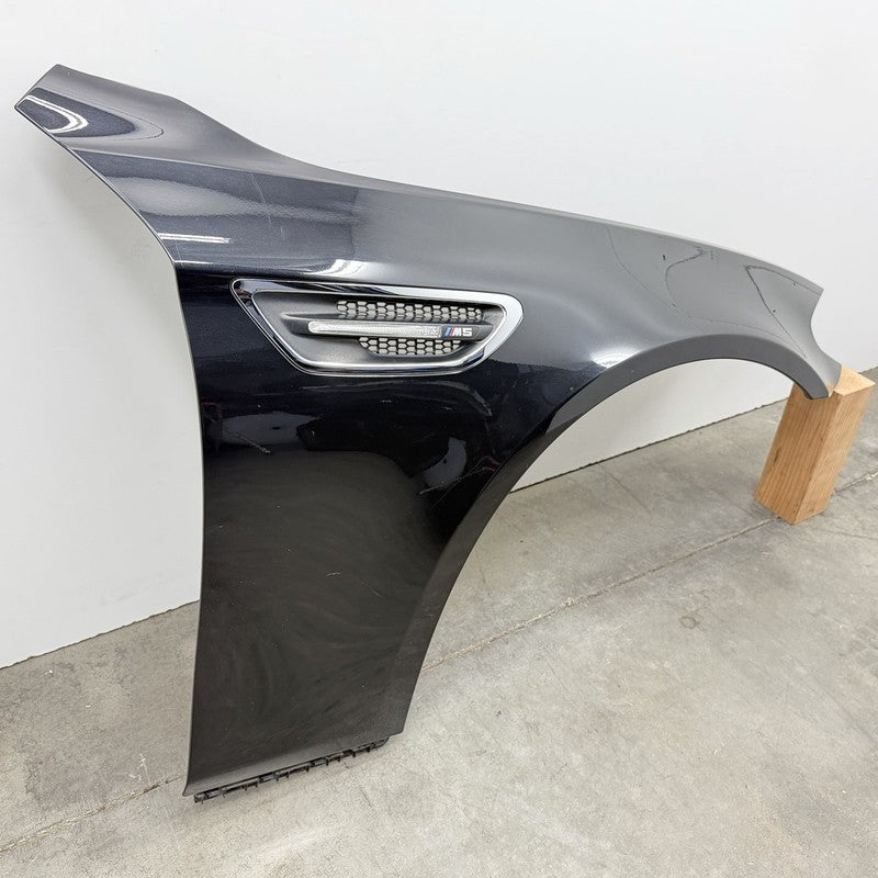 12-16 BMW M5 F10 Passenger Right Front Fender Panel Black Sapphire OEM