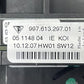 997.613.297.01 / 997 613 297 01 / 99761329701 05-12 PORSCHE 911 997 BOXSTER CAYMAN 987 STEERING COLUMN COMBINATION SWITC