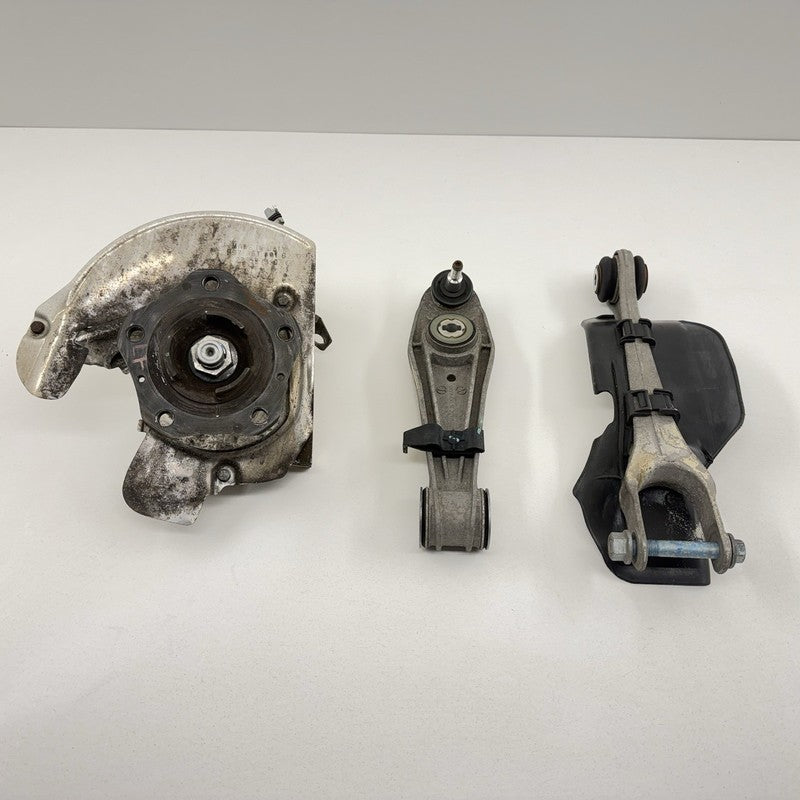 997 351 801 02 / 99735180102 05-12 Porsche Boxster Cayman 987 Left Front Knuckle Hub W/ Control Arm Set OEM