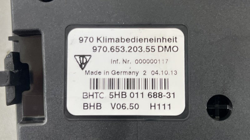 970.613.435.04 / 970 613 435 04 / 97061343504 14-16 PORSCHE PANAMERA CLIMATE CONTROL SEAT CONTROL VEHICLE CONTROL PANEL 