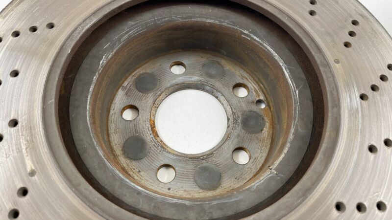 14-17 MERCEDES BENZ E550 W207 FRONT ROTOR BRAKE DISC DRILLED PAIR OEM
