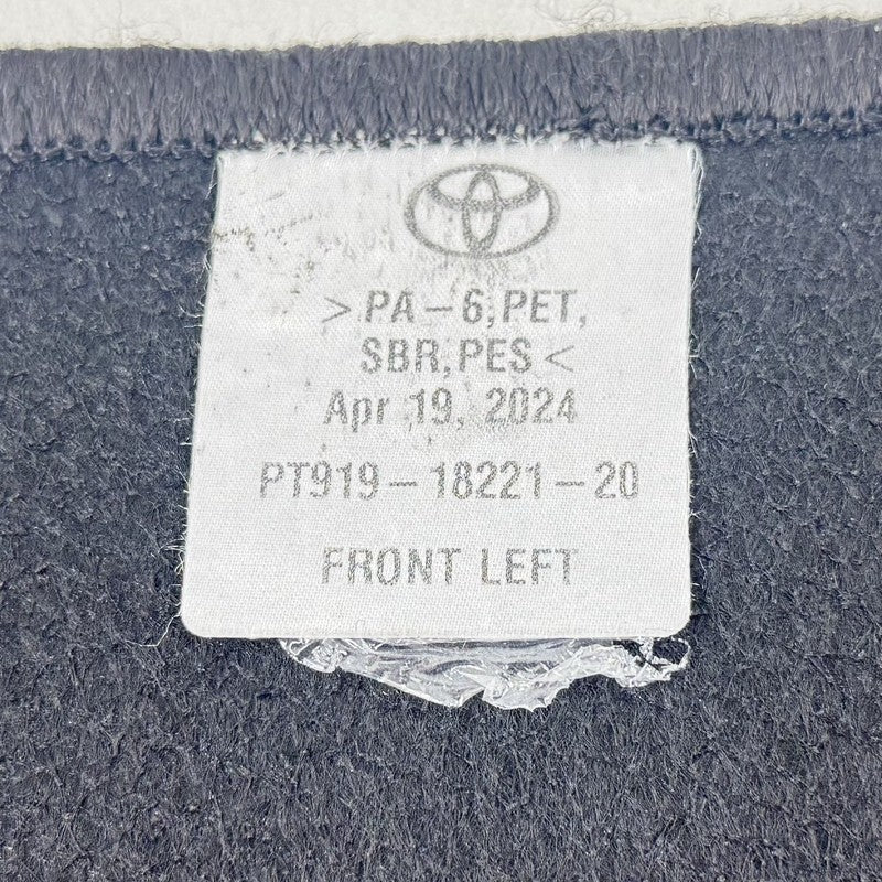 PT919-18221-20 / PT919 18221 20 / PT9191822120 22-25 TOYOTA GR86 LEFT RIGHT FRONT REAR CARPET FLOOR MAT SET PT919-18221-