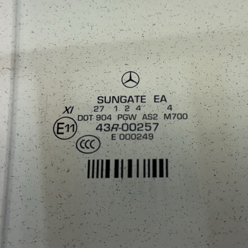 14-20 Mercedes W222 S550 Passenger Right Rear Door Glass Window Dual P