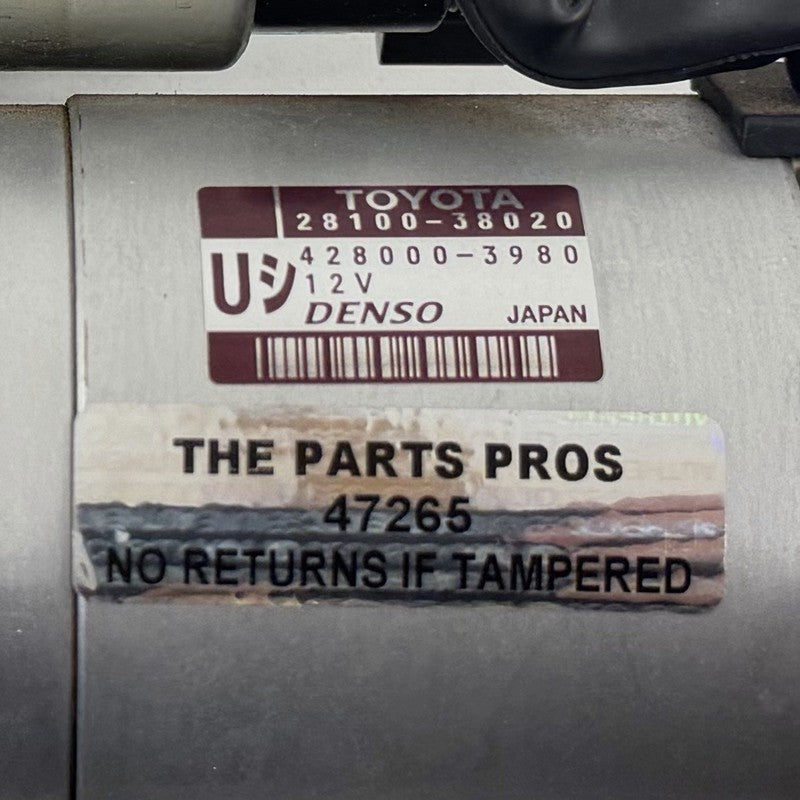 28100-38020 / 28100 38020 / 2810038020 08-14 Lexus IS F 5.0L V8 Motor Engine Crank Starter 28100-38020 69K Miles OEM