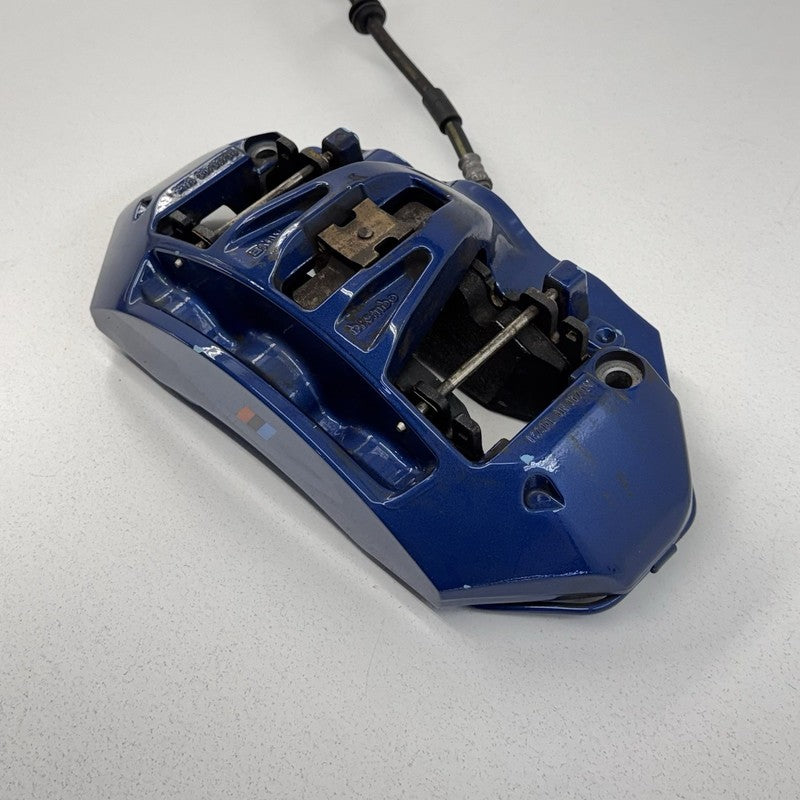 34117845747 12-18 BMW M5 M6 F06 F10 F12 F13 Front Brembo Brake Caliper Pair Blue OEM