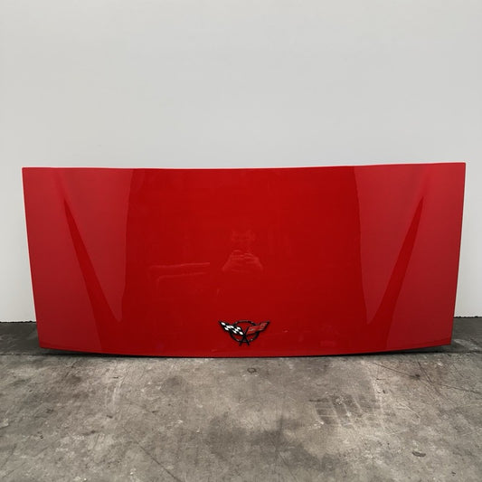 01-04 CHEVROLET CORVETTE C5 Z06 FRC REAR DECKLID TRUNK DECK LID TORCH RED OEM